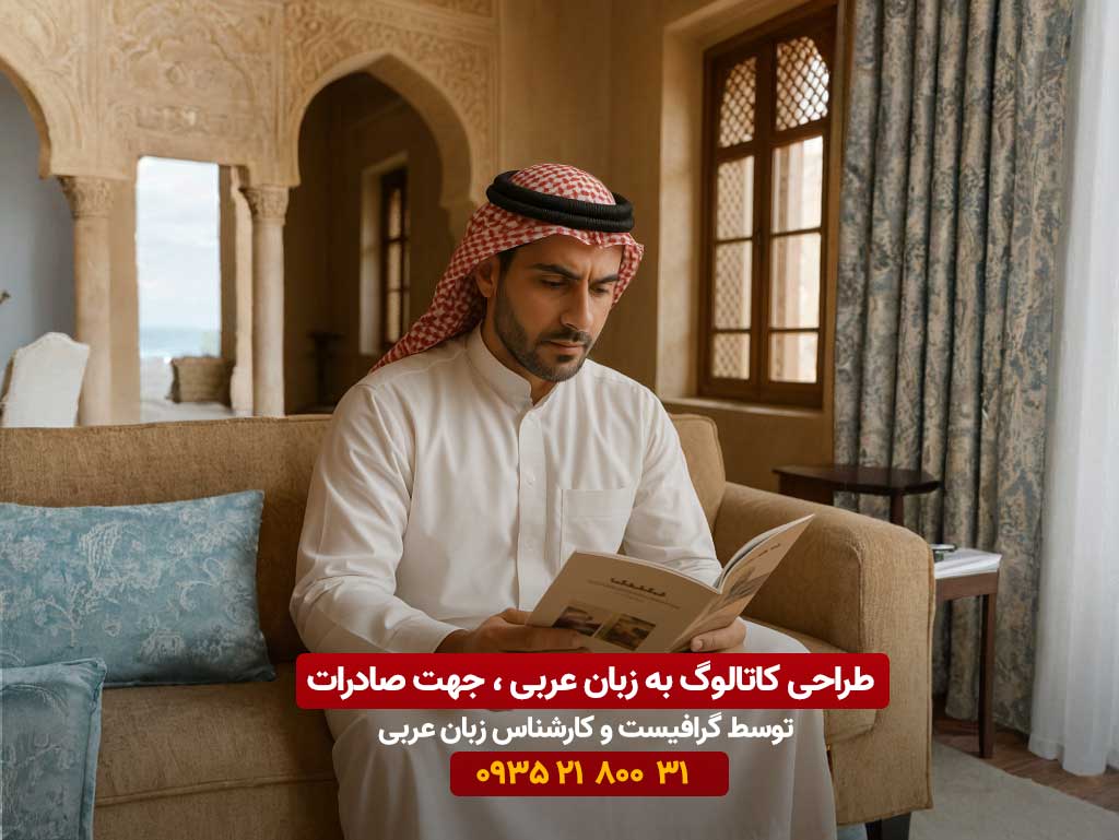 طراحی کاتالوگ به زبان عربی